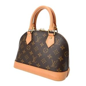 Louis Vuitton Handbag Brown Canvas Alma Monogram